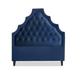 My Chic Nest Lexi Panel Headboard Upholstered/Velvet/Polyester/Cotton in Brown | 65 H x 58 W x 5 D in | Wayfair 520-108-1150-F