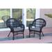 Ophelia & Co. Maltby Patio Chair w/ Cushions Wicker/Rattan in Gray/Black | 36 H x 29 W x 29 D in | Wayfair 24CDA44FBE5448C58D5D119C67531BA2