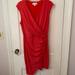 Jessica Simpson Dresses | Jessica Simpson, Coral Faux Wrap Dress ~ 10 | Color: Pink | Size: 10