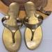 Coach Shoes | Coach Poppy Collection Thongs Sandals As-Is | Color: Gold | Size: 8