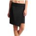 Athleta Skirts | Athleta Seaside Fold Over Waist Faux Wrap Skirt | Color: Black | Size: Xxs