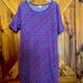 Lularoe Dresses | Lularoe Julia Dress | Color: Blue/Purple | Size: 2x