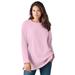 Plus Size Women's Sherpa Sweatshirt by Woman Within in Pink (Size 3X)