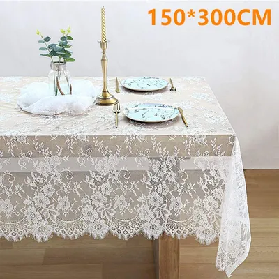 Gril de table vintage européen blanc housse de canapé en dentelle textile décoratif pour la
