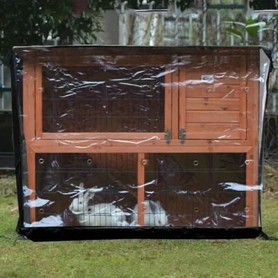 Couverture de huche de lapin imperméable d'extérieur petite couverture de caisse pour animaux de
