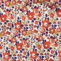 Betsy-Tissu en coton rouge à fleurs 80S Tissun Liberty pour enfants couture de robes de gril pour