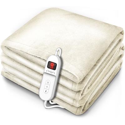 Sinnlein - Heizdecke elektrisch 160x120cm Creme Wärmeunterbett xxl Heizmatte Abschaltautomatik Image