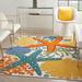 Nourison Aloha Coastal Starfish Indoor/Outdoor Area Rug