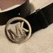 Michael Kors Accessories | Authentic Michael Kors Belt | Color: Black/Silver | Size: Medium 39 Inches