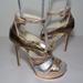 Michael Kors Shoes | Michael Kors Size 7.5 M Gold Leather New Sandals | Color: Gold/Silver | Size: 7.5