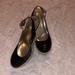 Jessica Simpson Shoes | Jessica Simpson Black Patent Leather Espadrille | Color: Black/Tan | Size: 8.5