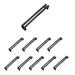 Dowell 6 1/4 Inch Center Finger Pull Multipack Set Of 10 Metal in Black | 6.75 H x 1 W x 1 D in | Wayfair 3137 160 10-10