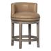 Fairfield Chair Cosmo Swivel Stool Wood/Upholstered in Brown/Orange | 36.75 H x 22 W x 22 D in | Wayfair 2005-07_8789 Turquoise_Espresso