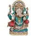 Exotic India Lord Ganesha Metal in Green/Red/Yellow | 19.5 H x 13.5 W x 4.5 D in | Wayfair ZBC40