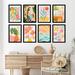 East Urban Home Pastel Tropics by Modern Tropical - 8 Piece Picture Frame Painting Set Metal | 40 H x 16 W x 1 D in | Wayfair