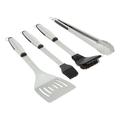 Grill Mark 4 Pieces Grilling Tool Set, Stainless Steel in Brown/Gray | 3 H x 3.75 W x 17.75 D in | Wayfair WG-RPB1063