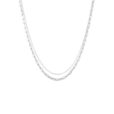 Elli - Layer Glieder Oval Basic Chunky Chain 925 Silber Ketten 1 ct Damen