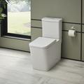 GROHE Eurocube® Right Height Elongated Toilet Bowl w/ Seat in White | 16.5 H x 13.38 W x 27.06 D in | Wayfair 39664000