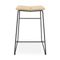 Gus* Modern Aero Bar Stool & Counter Stool Wood/Metal in Black | 30 H x 20 W x 21 D in | Wayfair ECBSAERO-bp-an