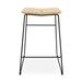 Gus* Modern Aero Bar Stool & Counter Stool Wood/Metal in Black | 30 H x 20 W x 21 D in | Wayfair ECBSAERO-bp-an