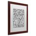 Trademark Fine Art Bailey the Bear by Kathy G. Ahrens - Picture Frame Graphic Art on Canvas Canvas, in Black/Green/White | Wayfair ALI3343-S1620MF