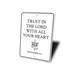 Lizton Sign Shop, Inc Religious Aluminum Signs Christian Bible Verse Aluminum in Black/Gray/White | 18 H x 12 W x 0.06 D in | Wayfair 4783-A1218