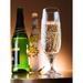 Majestic Crystal Toasting Flute - Champagne - Flutes - Set Of 6 Flute Glasses - Cut Crystal - Wedding Toasting Flute Glasses For Bride & Groom | Wayfair