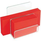 Lorell Acrylic Mini File Organizer Plastic | 6.5 H x 6 W x 3.5 D in | Wayfair LLR80659