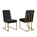 Everly Quinn Schacht Velvet Side Chair Upholstered/Velvet in Black/Yellow | 36 H x 19 W x 25 D in | Wayfair 2176D3E20A4543EAA0C86BC46032BF8C