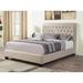 Red Barrel Studio® Husina Tufted Bed Upholstered/Polyester/Cotton in Brown | 53 H x 80 W in | Wayfair 6DFBCE86E40346DCB8EA2520D2E84A9A