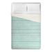 Rosecliff Heights Bejou Teal/White Microfiber Duvet Cover Microfiber in Blue/Green/White | Full | Wayfair AC98AECC76D142A99A0D2D6248CEC205