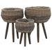East Urban Home Planter 3 Pcs Wicker w/ PE Lining Rattan in Brown | 16.5 H x 11.8 W x 11.8 D in | Wayfair 0D92261D3A5A48BCAED488D5D9ABA1AF