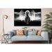 East Urban Home Lonely Angel Stuck In Darkness Classic Street Wall Design Painting Canvas Print Art Decor Wall Canvas in Black | Wayfair