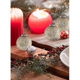 The Holiday Aisle® Set Of 6 Antique White w/ Gold Ball Ornaments For Christmas Tree, Holiday Décor, Easter, Party, Wedding Decorations | Wayfair