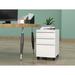 Inbox Zero Glenden File Cabinet 3 Drawer Under Desk Metal Filing Mobile Storage Cabinet w/ Lock, Fully Assembled Except Wheels | Wayfair