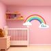 Trinx Rainbow Nursery Decal w/ Personalized Name - RB3 Vinyl in Blue | 15 H x 30 W in | Wayfair C27D78410BB54747BBC1A210F162D729