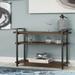 17 Stories Wood & Metal Console Table Wood in Gray | 30 H x 46 W x 12 D in | Wayfair 58013ACF80E741B29A5FA51F89FD53CF