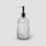 Wrought Studio™ 16oz Glass+pp Soap Dispenser Bottle Clear Glass | 7.5 H x 3 W x 3 D in | Wayfair 82C892DE605B4A97BCDE47D242774ABE