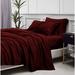 Eider & Ivory™ Premium Rayon From Bamboo 4 Piece Luxury Bed Sheet Set Microfiber/Polyester in Red | Queen | Wayfair