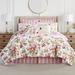 Waverly Standard Cotton 4 Piece Comforter Set Polyester/Polyfill/Cotton in Green/Red | Queen Comforter + 2 Shams | Wayfair 26926601369