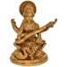 Bungalow Rose Goddess Saraswati Playing On Veena Metal in Yellow | 5 H x 4 W x 2.4 D in | Wayfair 08852A723418498E8D98A453230EBA05