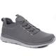 Pavers Men's Lightweight Slip-On Trainers in Charcoal - Sport Knit Upper, Memory Foam Male Non-Fastening Bungee Lace Casual Shoes - Size UK 12/EU 45