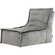 Pouf Chaise Longue en Velours Dolce, Pouf Fauteuil de Salon xxl, Gris Anthracite - Gris Anthracite