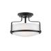 Hinkley Lighting Harper 14 Inch 3 Light Semi Flush Mount - 3641BK