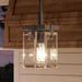 Luxury Modern Farmhouse Mini-Pendant, 6.5"W, with Industrial Chic Style, Brushed Nickel Finish by Urban Ambiance