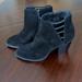 Jessica Simpson Shoes | Jessica Simpson Black Suede Leather Ankle Boots | Color: Black | Size: 7