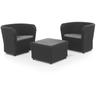 Set Turia Garden Furniture Tete Grafito - Bianco