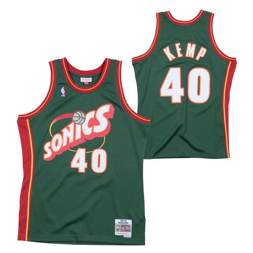 Seattle Supersonics Shawn Kemp Hardwood Classics Road Swingman-Trikot – Herren