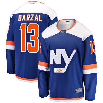 Blaues alternatives Breakaway-Trikot der New York Islanders von Mathew Barzal Fanatics für Herren Image