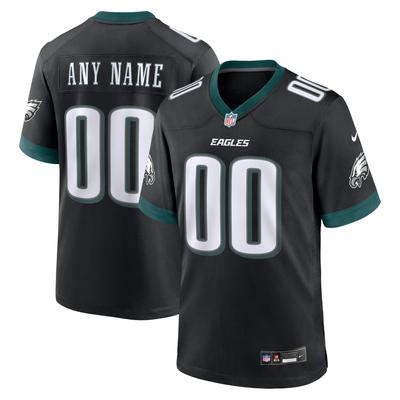 Philadelphia Eagles Nike Game Ausweichtrikot - Schwarz - Personalisiert - Herren Image